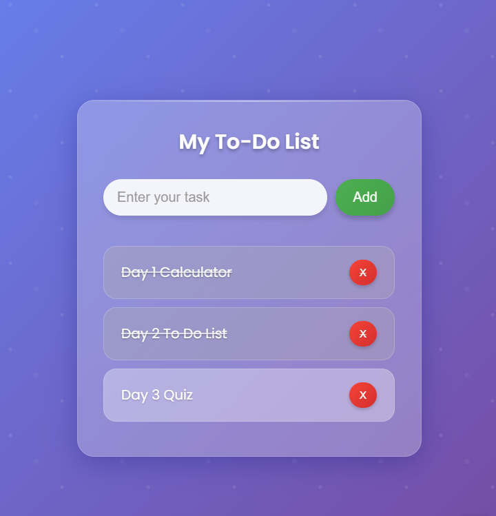 Todo App Screenshot